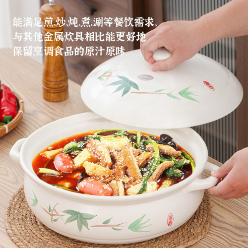 金華鋰瓷大容量陶瓷砂鍋火鍋煲耐高溫電陶爐明火通用烹飪用具沙鍋