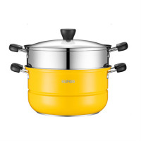 蘇泊爾 EZ26BS08 蒸鍋真味鮮304不鏽鋼雙層加厚複底26cm湯鍋蒸籠