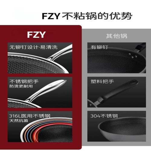 不鏽鋼平底鍋家用煤氣電磁爐煎鍋煎餅煎蛋牛排鍋不沾小烙鍋食品級