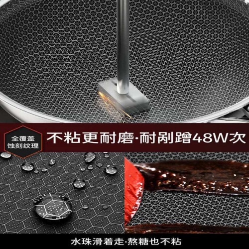 不鏽鋼平底鍋家用煤氣電磁爐煎鍋煎餅煎蛋牛排鍋不沾小烙鍋食品級