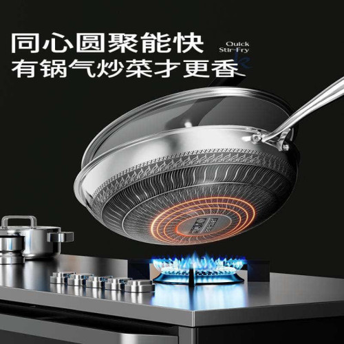 不鏽鋼平底鍋家用煤氣電磁爐煎鍋煎餅煎蛋牛排鍋不沾小烙鍋食品級