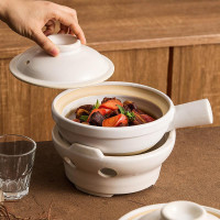 一彩碳爐砂鍋耐高溫乾燒不裂單柄湯鍋瓦斯爐專用打邊爐小火鍋