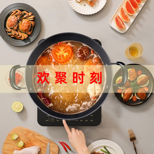 金鍋源鐵鍋臻品燉鍋家用無塗層生鐵鍋老式鑄鐵燉菜鍋加厚雙耳湯鍋