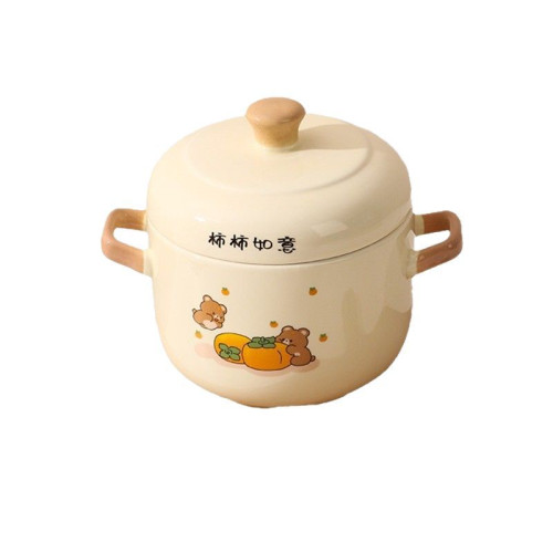 雙蓋提手陶瓷燉盅隔水燉家用燕窩一人份品級煨湯瓦罐湯小燉罐