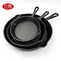 鑄鐵鍋無塗層煎鍋小煎蛋鍋平底鍋家用老式鐵鍋套裝廚具潑油鍋