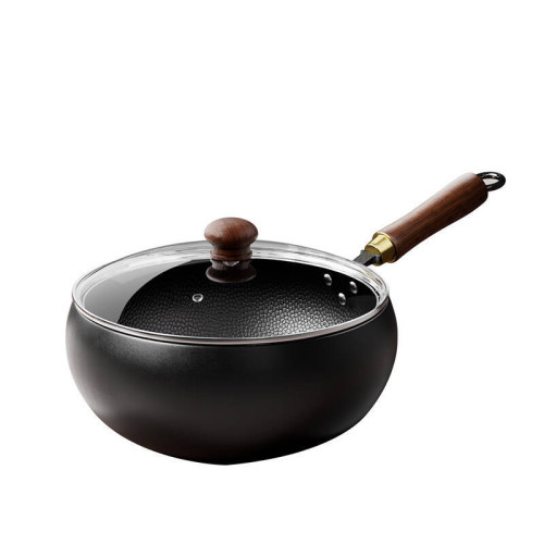 章丘手工迷你小鐵鍋小炒鍋奶鍋一人輔食鍋家用炒菜鍋無塗層不沾鍋