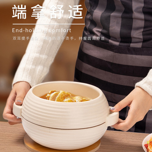 日式月圓煲明火乾燒不裂砂鍋燉煮鍋煲湯家用慢燉烹飪燉鍋煲瓦斯煲
