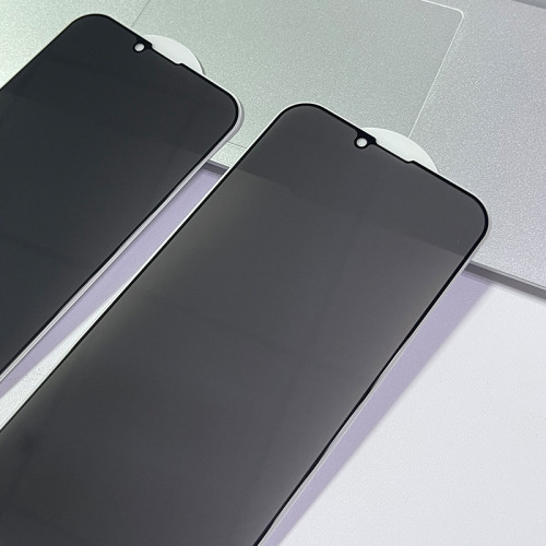 適用iphone11 16 13防窺膜蘋果15PRO MAX 14 12高鋁防媮窺鋼化膜