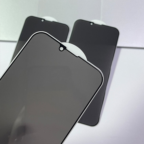 適用iphone11 16 13防窺膜蘋果15PRO MAX 14 12高鋁防媮窺鋼化膜