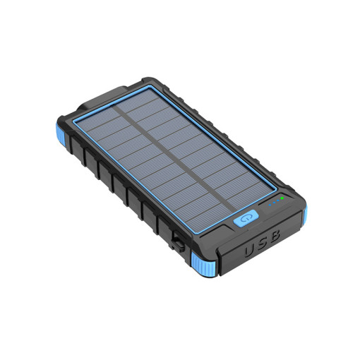超大容量20000安培新款太陽能可攜式充電寶戶外指南針行動電源防摔