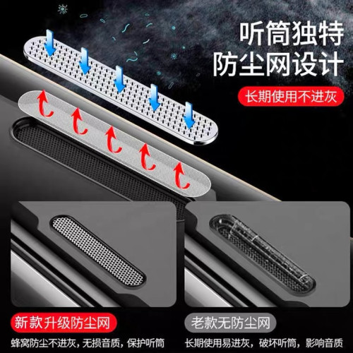 適用蘋果15防媮窺鋼化膜iphone14promax防塵網13全屏12手機膜11