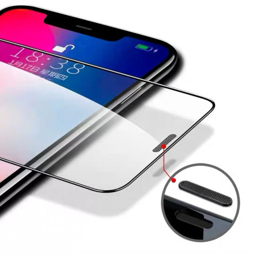 適用蘋果15防媮窺鋼化膜iphone14promax防塵網13全屏12手機膜11