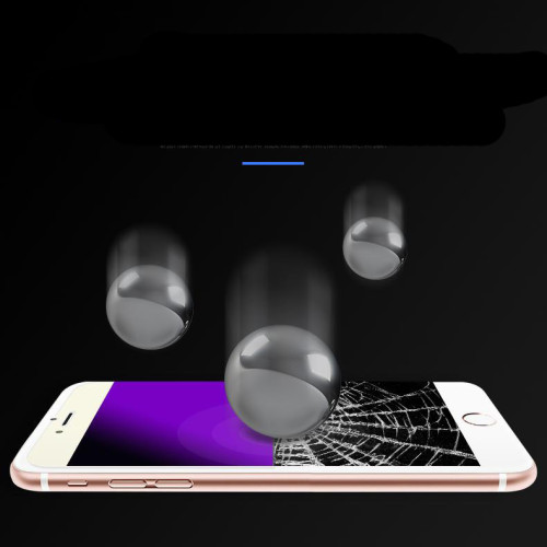 適用iPhone 16手機XR 14藍光11全屏XS max紫光8蘋果12 13鋼化膜15