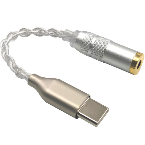 4線迷你殼type-c瑞昱ALC5686轉接線音頻解碼DAC耳放3.5 2.5 4.4mm