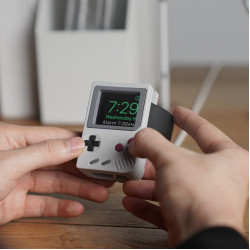 適用蘋果手錶充電支架遊戯機Apple watch3/4/5/6矽膠充電底座桌面