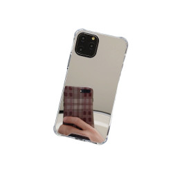 高清鏡面ins風適用蘋果17手機殼iPhone13/12女xs/xr四角亞克力16e
