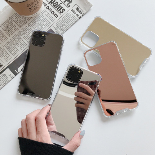 高清鏡面ins風適用蘋果17手機殼iPhone13/12女xs/xr四角亞克力16e