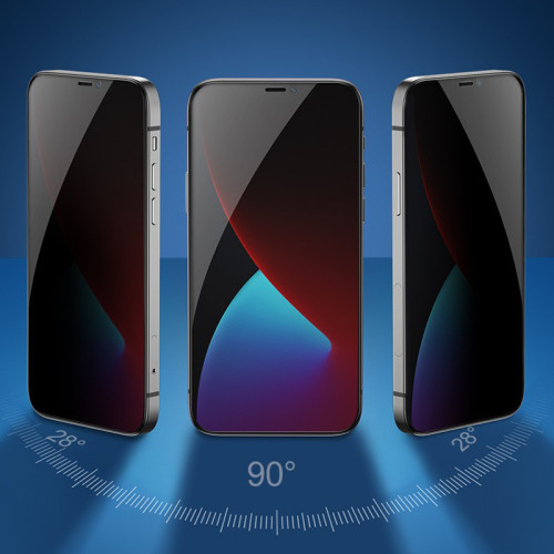 適用蘋果iPhone16防媮窺膜17promax防窺屏15手機膜14全屏鋼化膜
