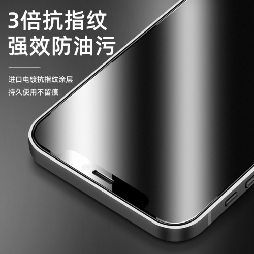 適用蘋果16磨砂鋼化膜iPhone15防窺全屏14Promax手機膜13mini藍光 適用蘋果16磨砂鋼化膜iPhone15防窺全屏14Promax手機膜13mini藍光