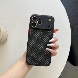 適用iPhone18ProMax網孔手機殼蘋果17Pro矽膠16透氣散熱15保護套