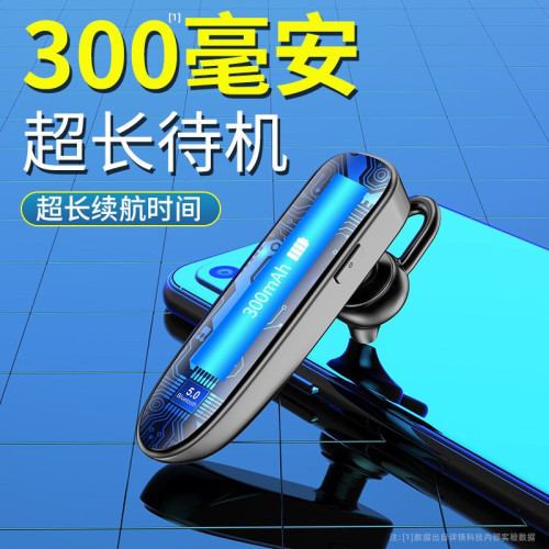 A20電量數顯藍牙耳機超長待機開車無線商務大電量掛耳式
