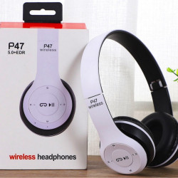 頭戴式P47藍牙耳機頭戴式可折疊重低音禮品無線運動