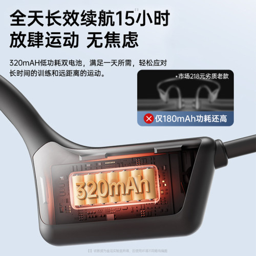 X7骨傳導跑步運動遊泳耳機超長續航不漏音久戴不痛不入耳藍牙耳機