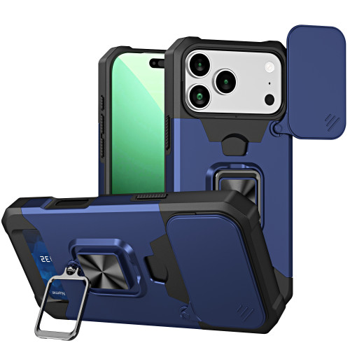 適用iPhone17ProMax推窗插卡手機殼蘋果16Pro指環支架15保護套 適用iPhone17ProMax推窗插卡手機殼蘋果16Pro指環支架15保護套