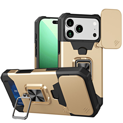 適用iPhone17ProMax推窗插卡手機殼蘋果16Pro指環支架15保護套 適用iPhone17ProMax推窗插卡手機殼蘋果16Pro指環支架15保護套
