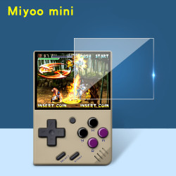 適用Miyoo mini+開源掌機貼膜周哥RG351V鋼化膜mini螢幕霸王貼膜