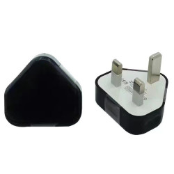 港版英規5v1a手機充電器三角形藍牙耳機運動手環充電頭小電流usb
