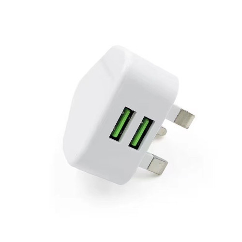 港版英規5v1a手機充電器三角形藍牙耳機運動手環充電頭小電流usb