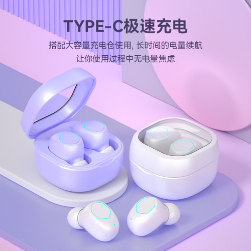 嚴選新款M21真無線藍牙耳機入耳式降噪 小巧可攜式運動音樂耳機