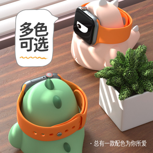 適用於蘋果手錶充電器底座可愛卡通防摔防滑apple watch手錶底座