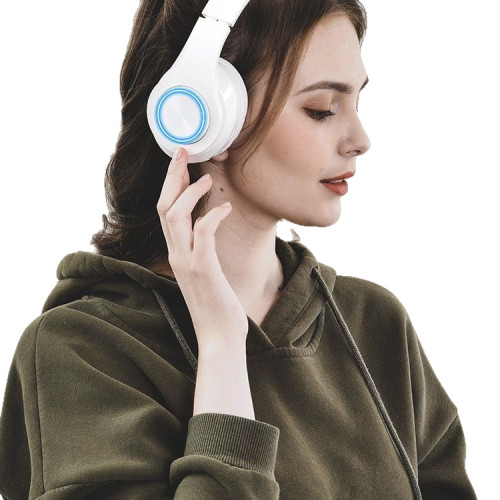 【爆款】頭戴式藍牙耳機 B39藍牙耳機UV發光立體音 運動耳機