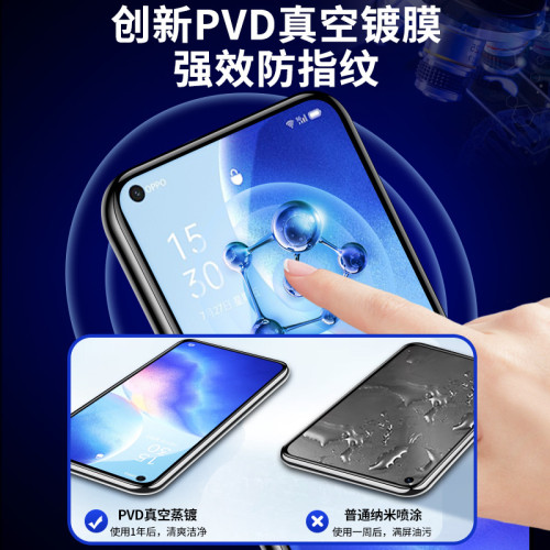 適用opporeno6鋼化膜reno3全屏reno手機膜reno5防摔4se藍光reno2z