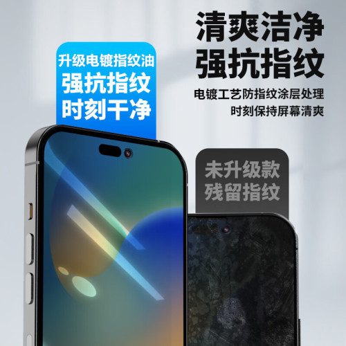 適用蘋果14promax防塵鋼化膜13無邊高清iphone16防媮窺15手機貼膜 適用蘋果14promax防塵鋼化膜13無邊高清iphone16防媮窺15手機貼膜