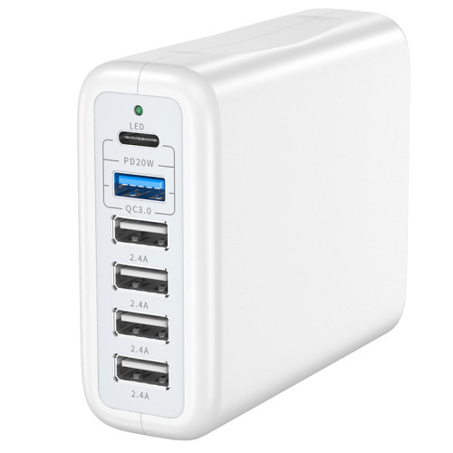 100W多口usbc充電器pd快充桌面充電站插座適用筆記本電腦