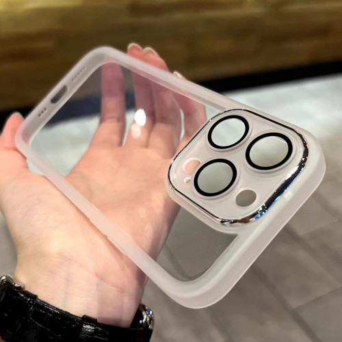 適用iphone17鏡頭電鍍手機殼高級感蘋果15/16E魅眼透明全包保護套