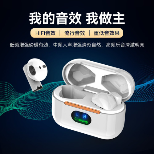 Pro5S plus無線藍牙耳機電量數顯降噪重低音入耳式耳機