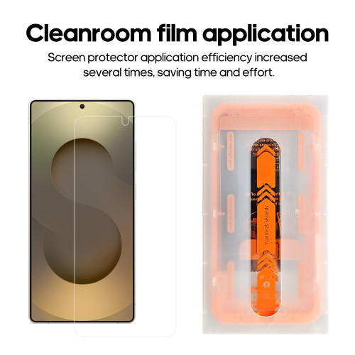 適用三星s25U/S24+/S23+/S26U無塵艙高清鋼化膜防塵防摔貼膜神器 適用三星s25U/S24+/S23+/S26U無塵艙高清鋼化膜防塵防摔貼膜神器