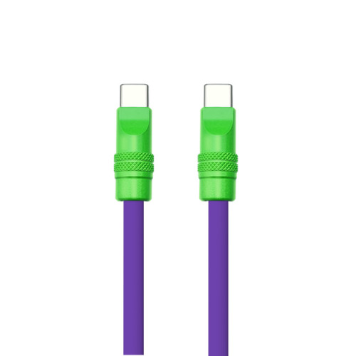 新款軟矽膠適用蘋果iphone16安卓240WPD快充數據線彩色鋁合金外殼