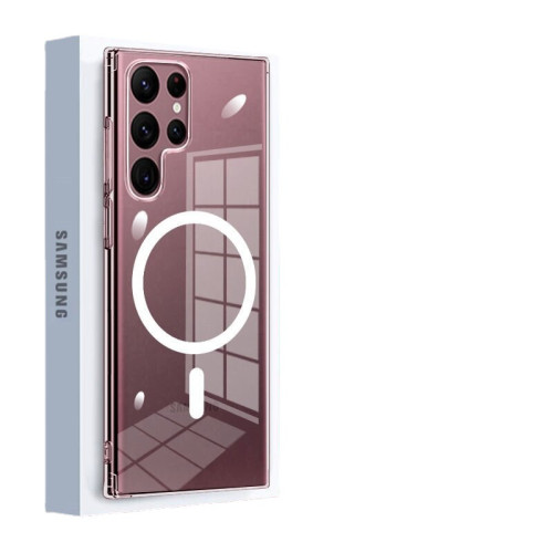適用三星GalaxyA57手機殼磁吸充電S25ultra輕薄S26plus透明保護殼
