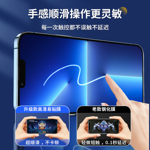 適用蘋果14無塵倉鋼化膜iphone15秒貼膜13promax防窺膜12無孔防塵 適用蘋果14無塵倉鋼化膜iphone15秒貼膜13promax防窺膜12無孔防塵