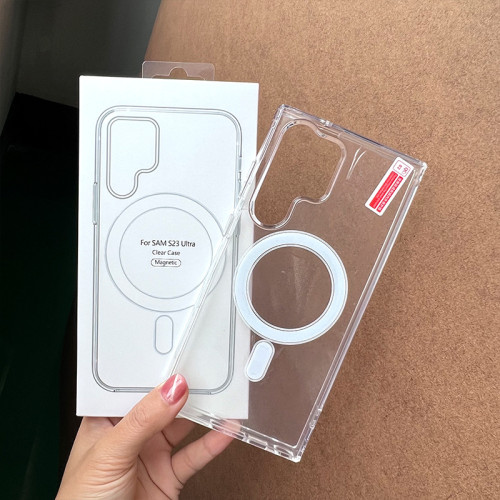 適用三星S26磁吸手機殼S25ultra亞克力MagSafe保護套A37硬殼
