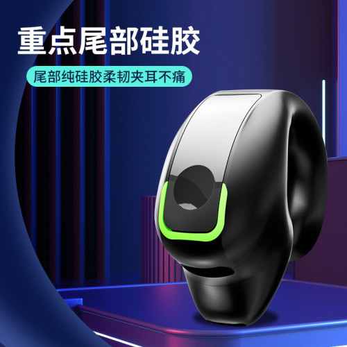 GD28藍牙耳機新款夾耳式不入耳氣傳導禮品單耳輕巧商務運動骨傳導
