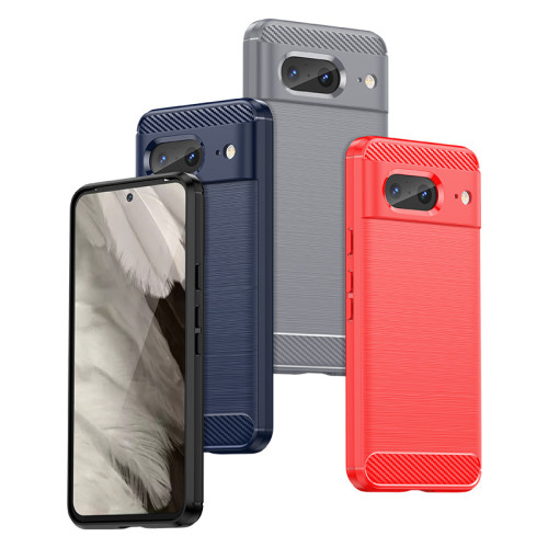 適用穀歌8手機殼Pixel8Pro保護套拉絲全包穀歌8A軟矽膠防摔Google