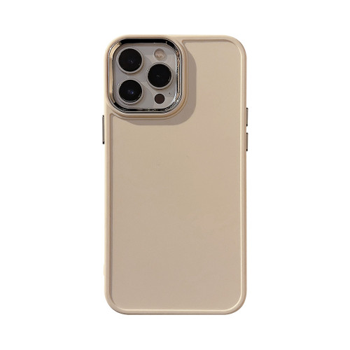 電鍍鏡頭iphone16適用蘋果手機殼12軟14矽膠13簡約純色15pro max