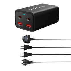 100W氮化鎵PD充電器 新款2A2C桌面充電器 200W多功能PD變壓器