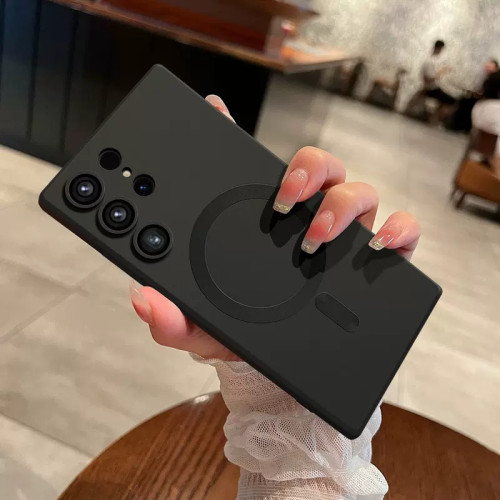 三星S26防塵網手機殼金屬漆GalaxyS25ULTRA無線磁吸a45套A17適用